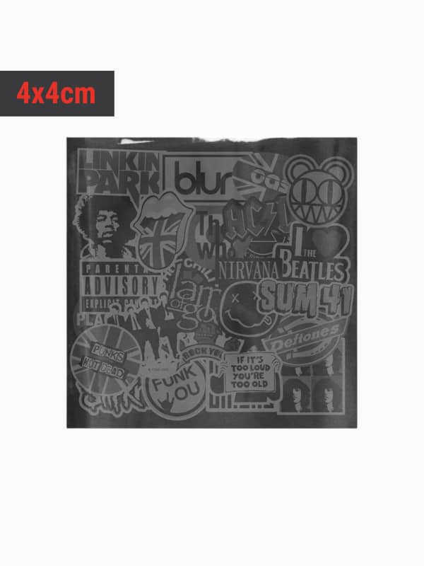 Pegatinas 4x4 cm de vinilo cuadrada